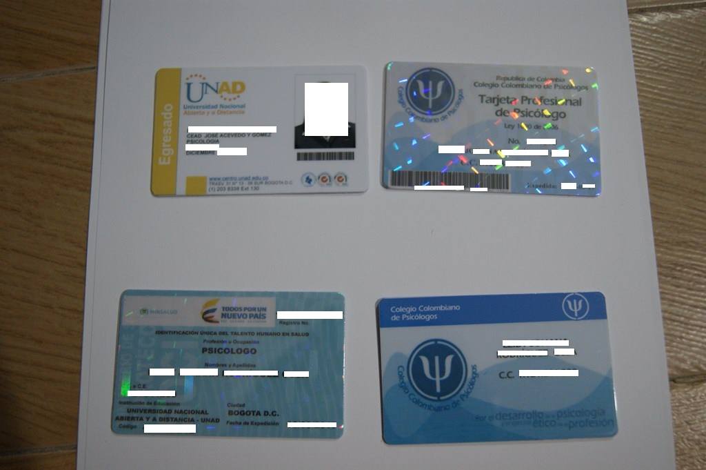 registro de título universitario y tarjeta profesional en Colombia